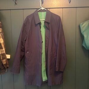 Vineyard Vines Men’s Long Navy Trench Rain Jacket